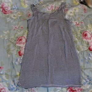 Long striped tank top